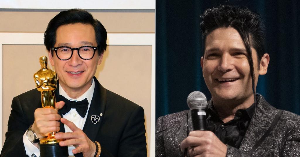 Ke Huy Quan Hit Up By ‘Goonies’ CoStar Corey Feldman Who Hopes Oscar