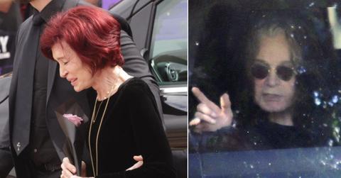 Split photo of Sharon and Ozzy Osbourne