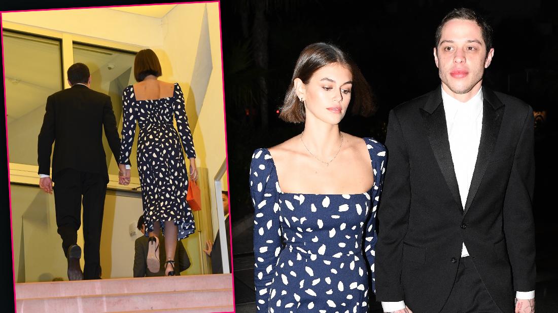 Kaia Gerber And Pete Davidson Attend Friend's Wedding