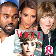 //kanye west fumes anna wintour vogue lena dunham vogue cover refuse put wife kim kardashian sq