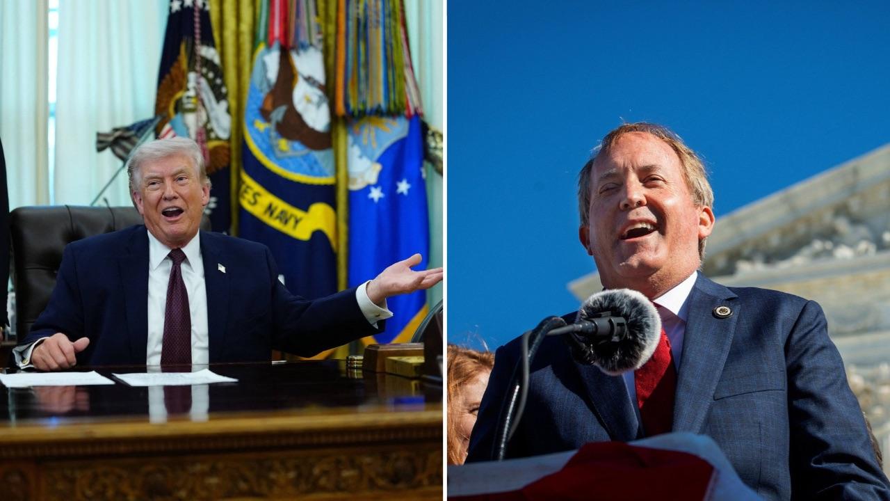 Photo of Donald Trump, Ken Paxton