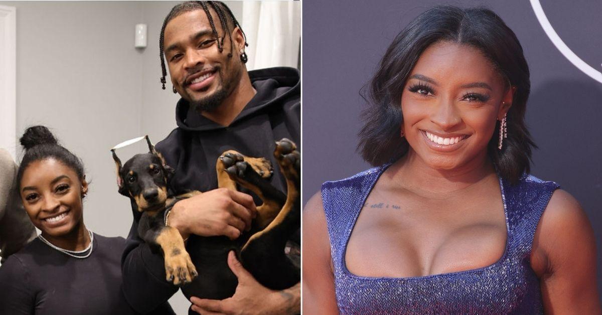 Olympic Golden Girl Simone Biles Blasted by Animal Rights Groups for 'Chopping Dog's Ears Off' in 'Excruciatingly Painful' Procedure