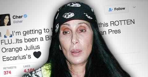 //cher cancelled concerts sick flu dying pp