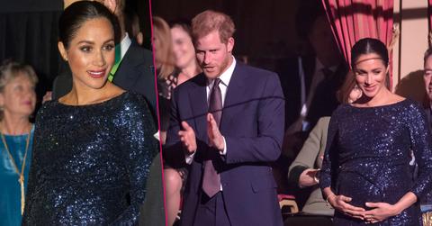 Pregnant Meghan Markle Sparkles Before Special Charity Performance Of Cirque Du Soleil