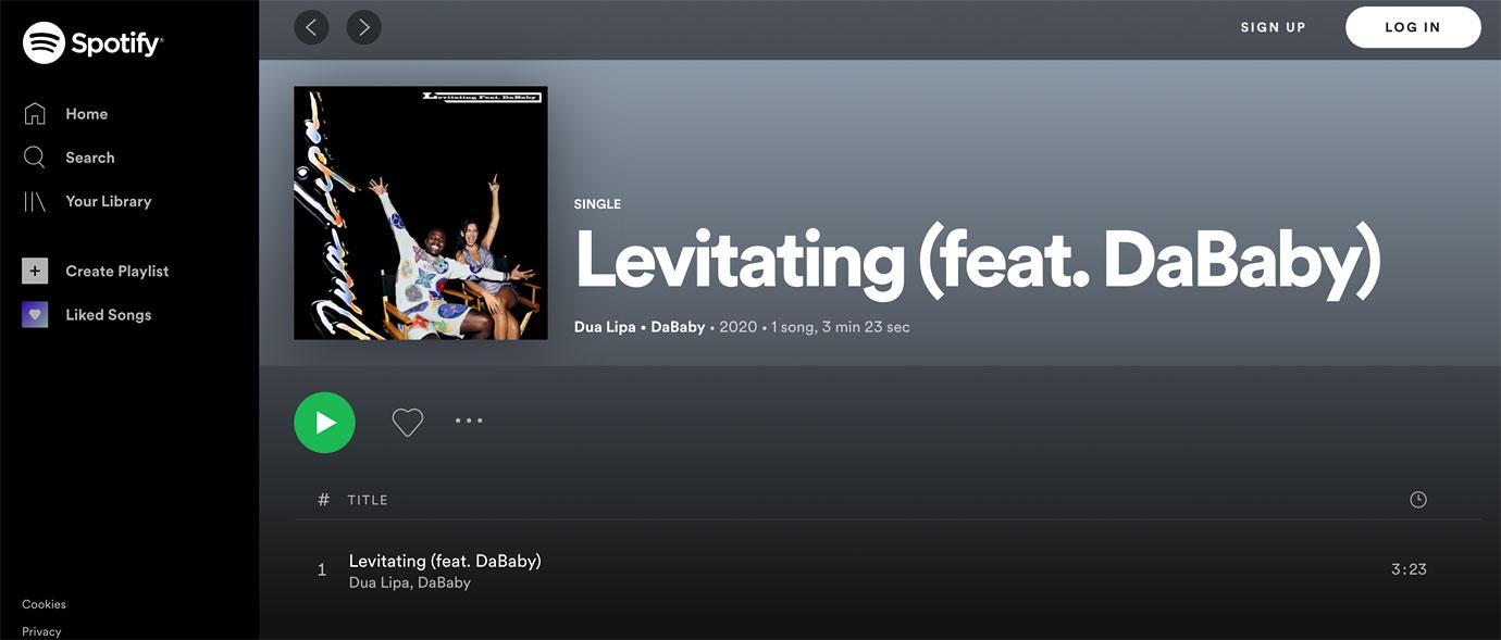 Pop Base on X: “Levitating” by Dua Lipa ft. DaBaby hits a new peak of #6  on Global Spotify. (3.7 million streams)  / X