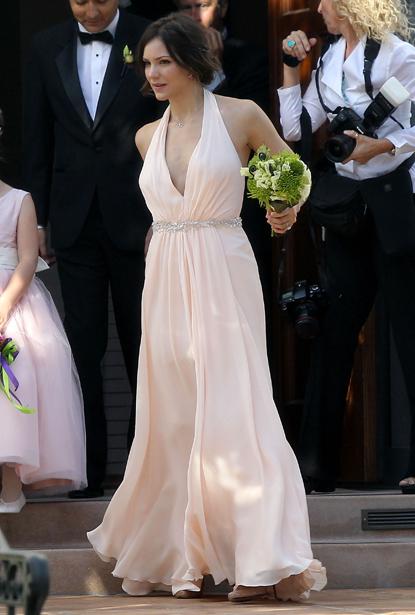 //katharine mcphee bridesmaid sister wedding