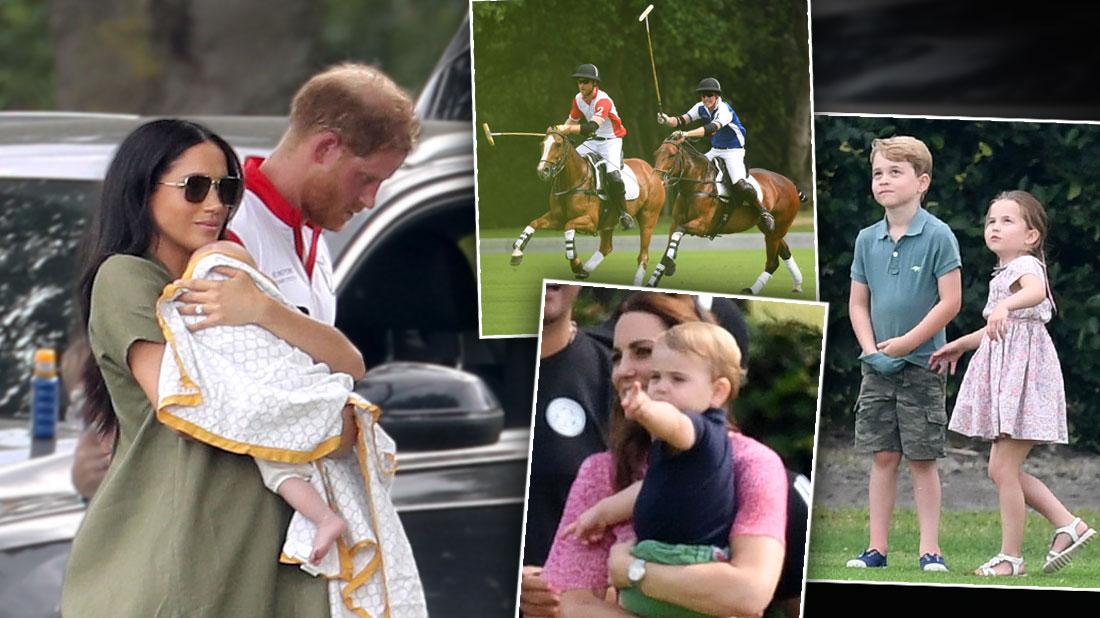 Meghan Markle & Son Archie Attend Polo Match