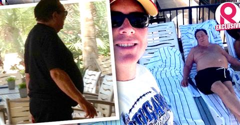 //donald sterling lets it all hang out while sunbathing on weekend getaway with four new ethnic girlfriends wide