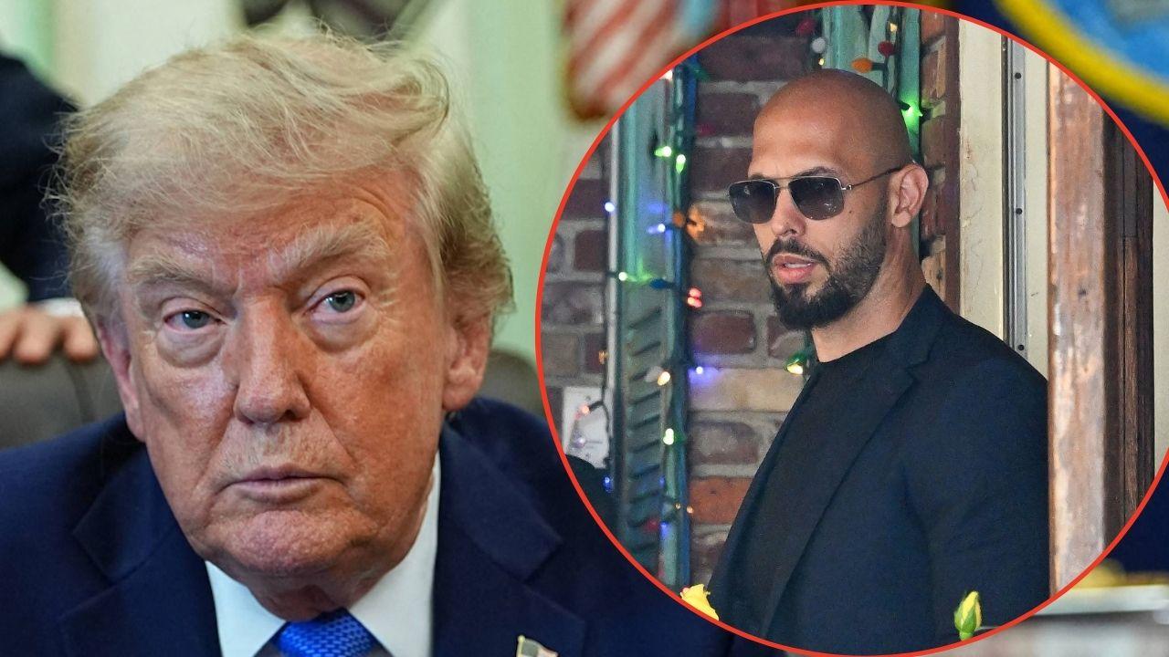 Photo of Donald Trump and Andrew Tate