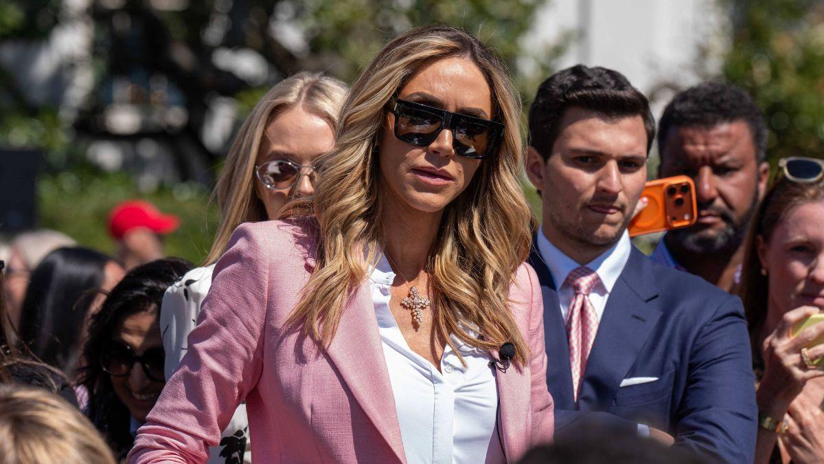 image of Critics also slammed Lara over a recent family photo shared from the PGA Tour event at Trump Doral.