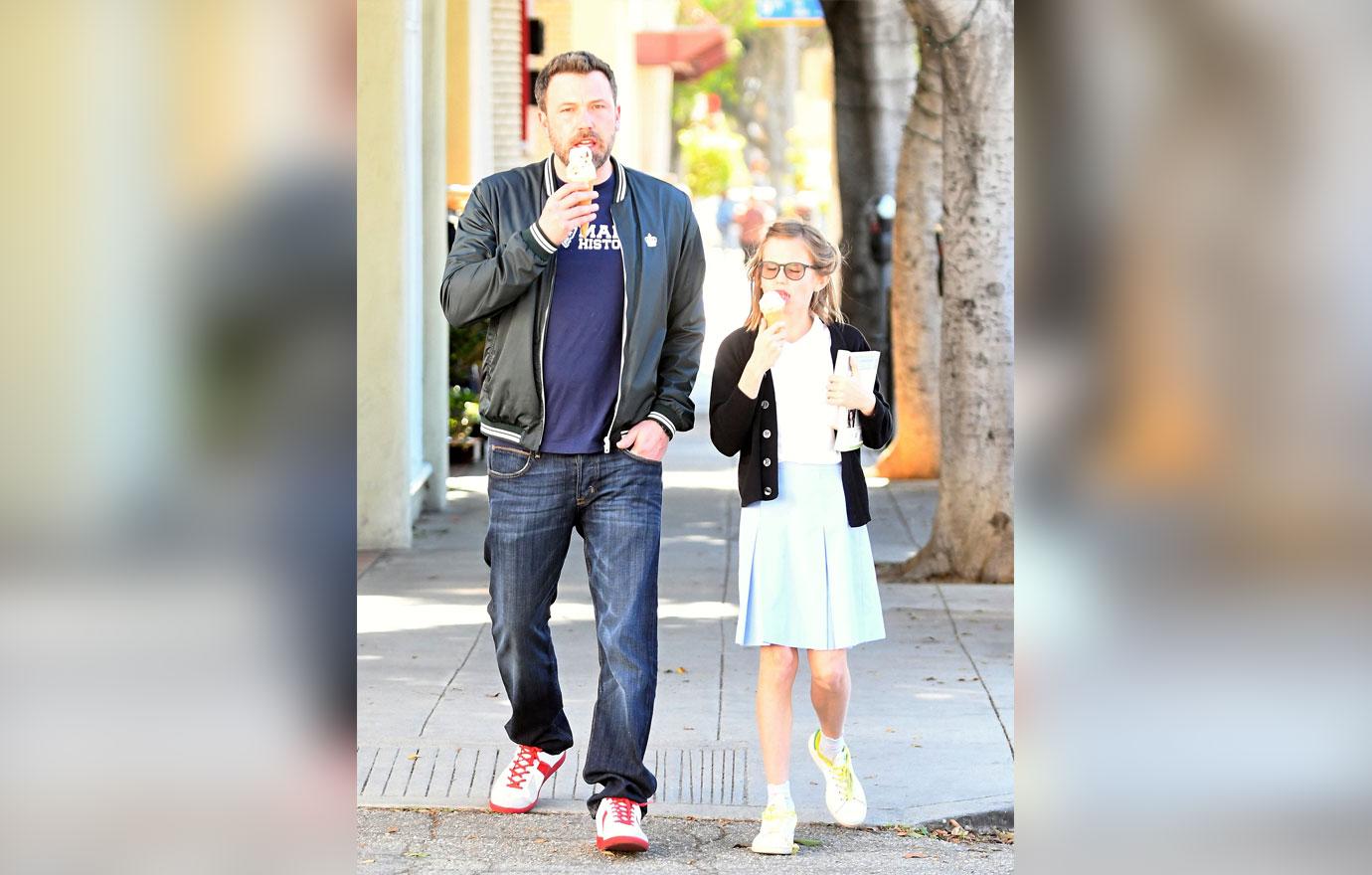 //ben affleck rehab kids ice cream