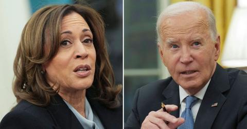 Composite photo of Kamala Harris and Joe Biden