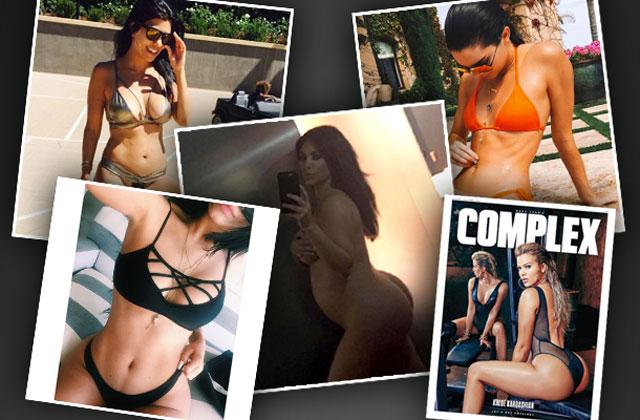 Kardashian Most Naked Moments 2015