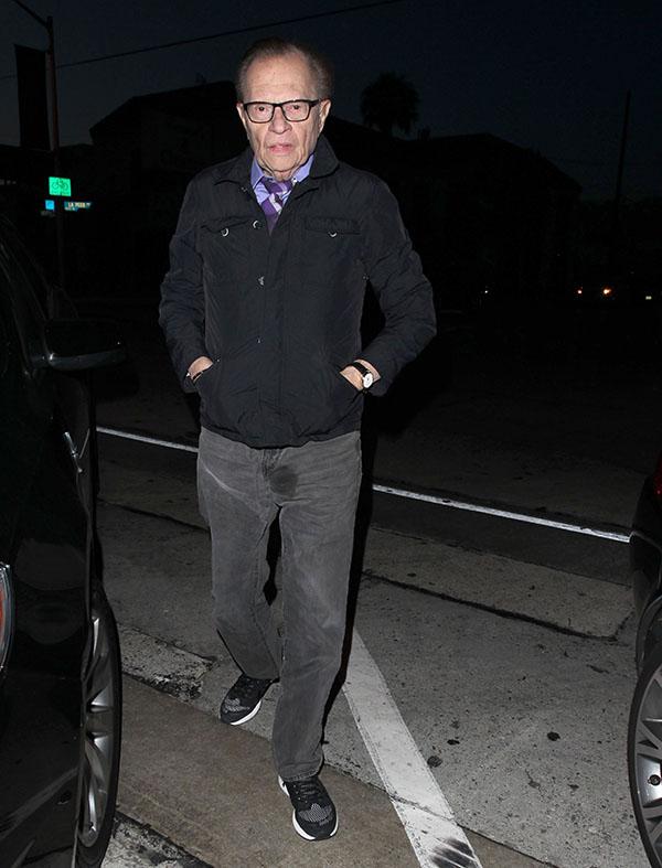 //Larry King Wet Spot Pants Photos