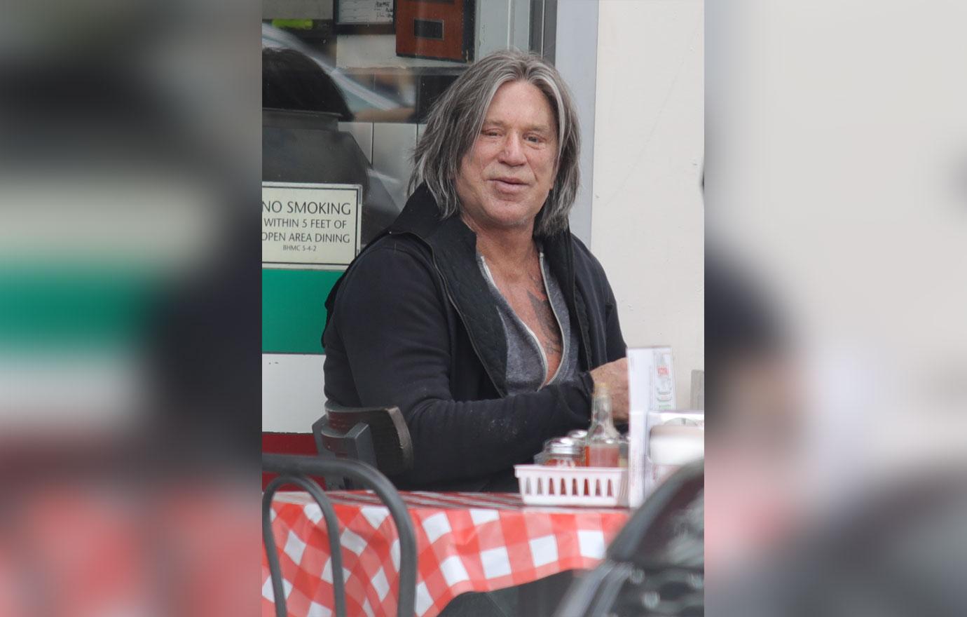 Mickey Rourke Long Hair Photos