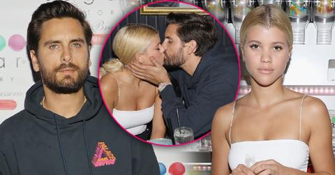 //scott disick sofia richie kiss art week party miami pp