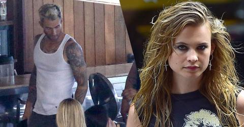 //adam levine cheating rumors behati prinsloo pregnant rio blonde