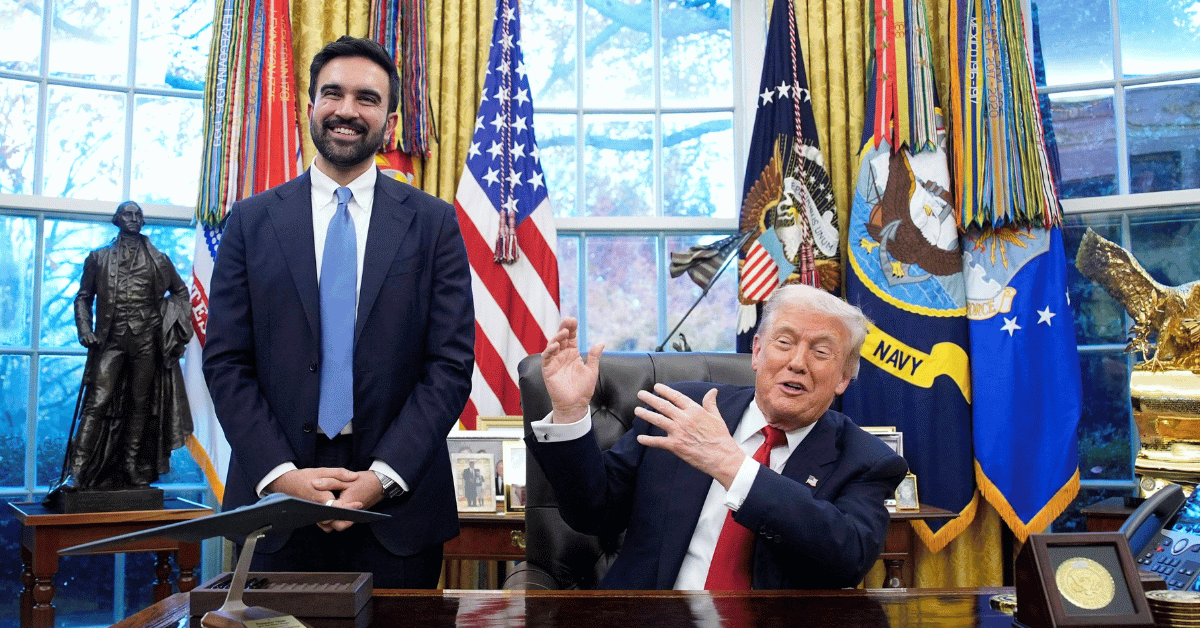 Photo of Zohran Mamdani and Donald Trump