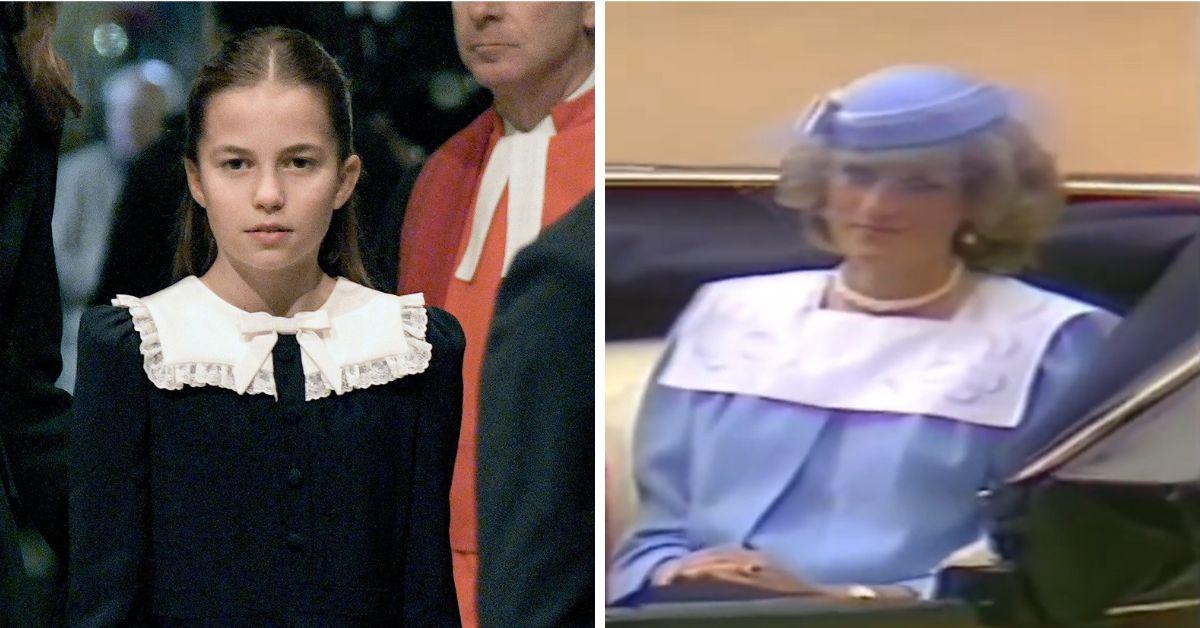 Photo of Princess Diana and Charlotte.