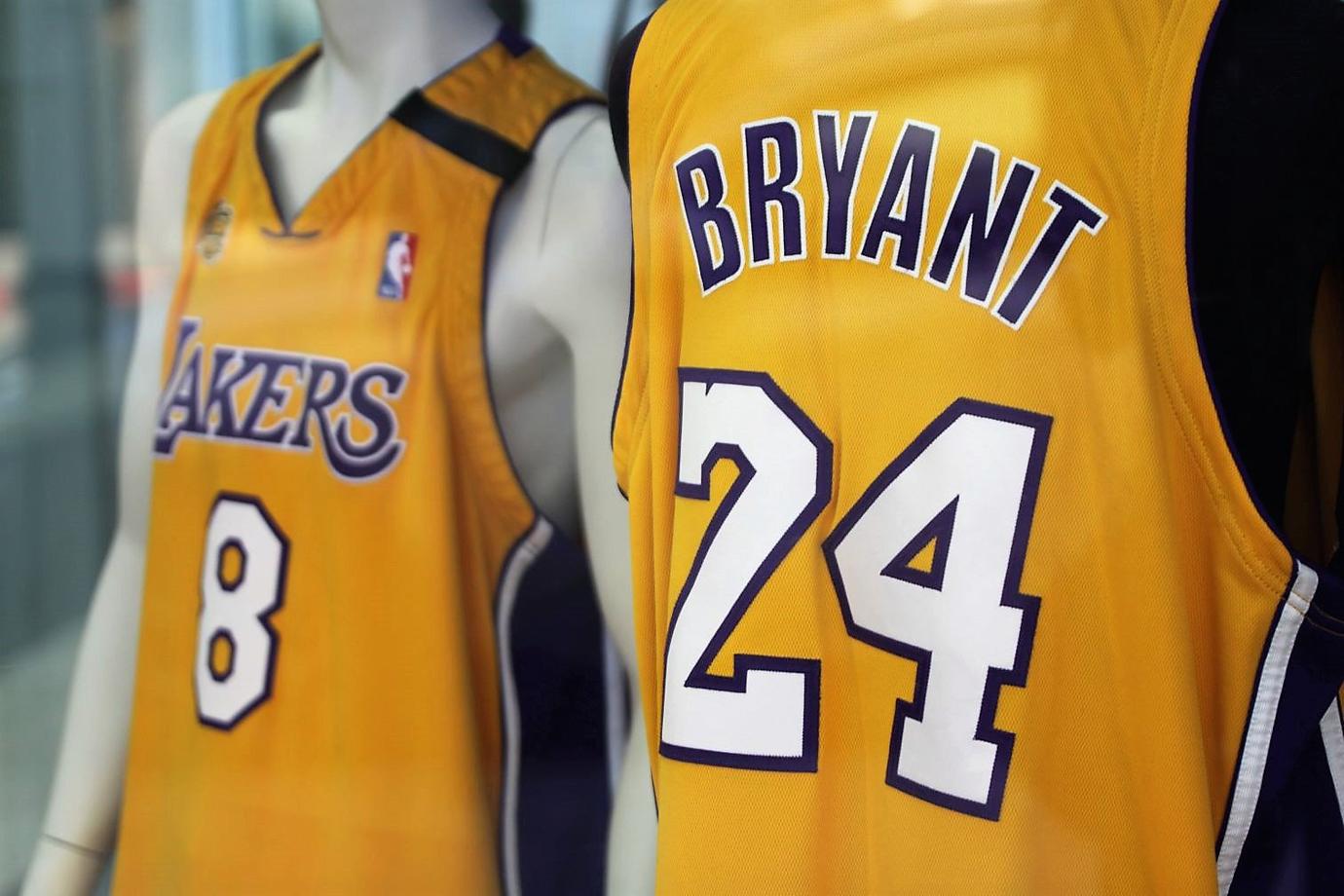 Kobe Bryant cement handprints, Lakers uniforms and other