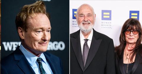 Photo of Conan O'Brien, Rob and Michele Reiner