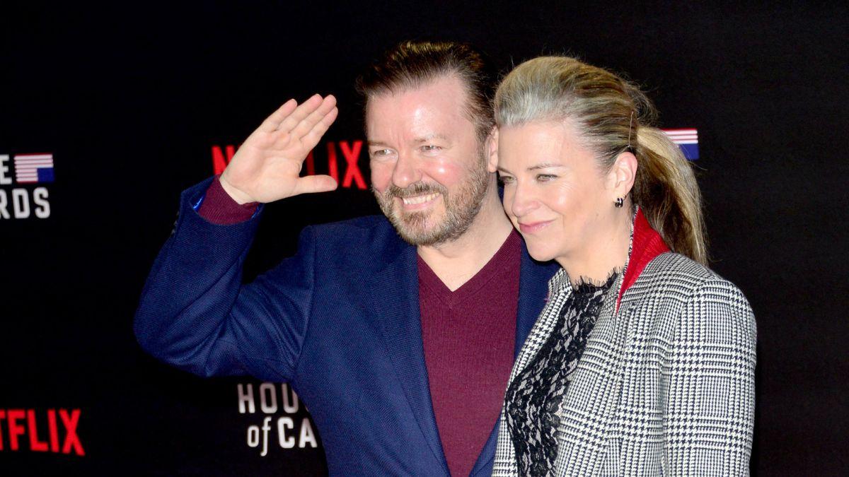 Photo of Ricky Gervais and Jane Fallon