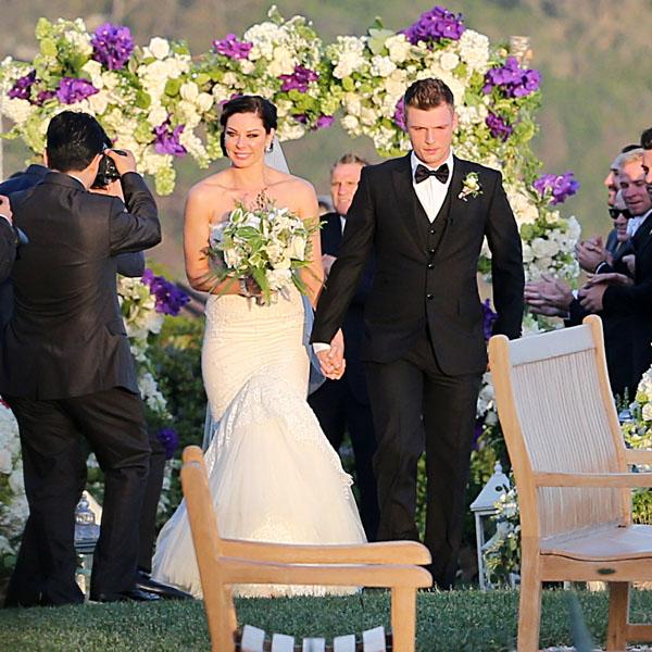 Nick Carter gets married to fiance Lauren Kitt in Santa Barbara