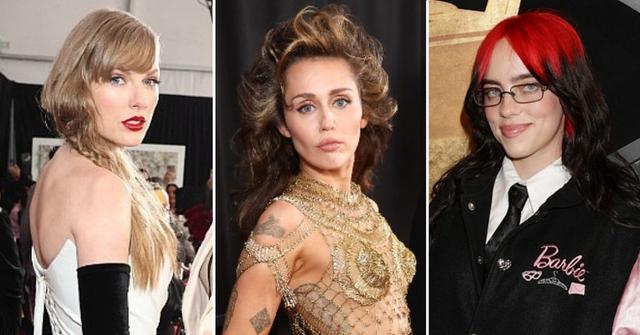 grammy awards red carpet taylor swift miley cyrus more stars