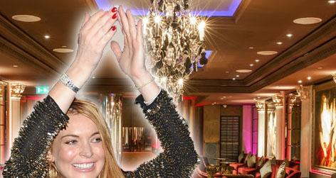 //lindsay lohan no mayfair square