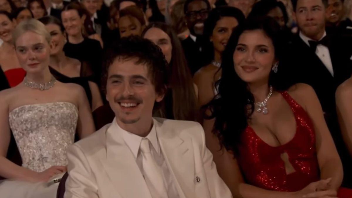 Photo of Elle Fanning, Timothée Chalamet and Kylie Kardashian