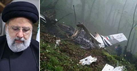 death scene photos carnage ebrahim raisi mountain helicopter crash