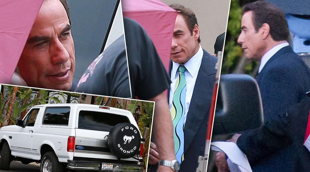 John Travolta 'American Crime Story' Set