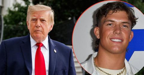 split image of Donald Trump and Jaxson Dart