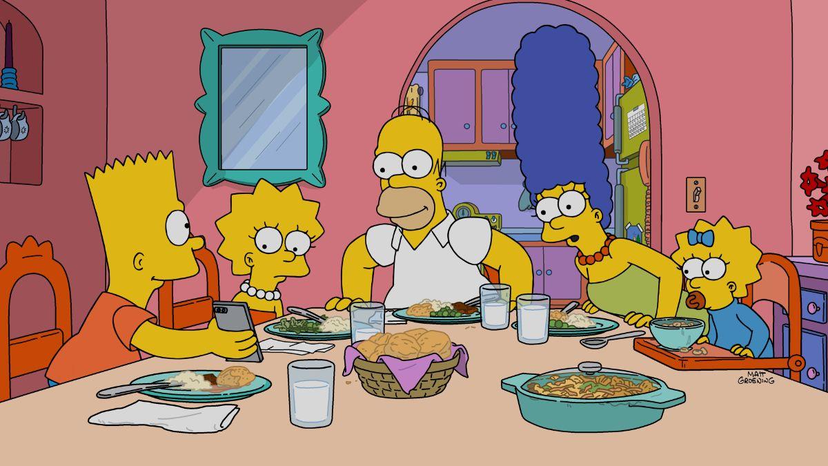 Photo of 'The Simpsons' family