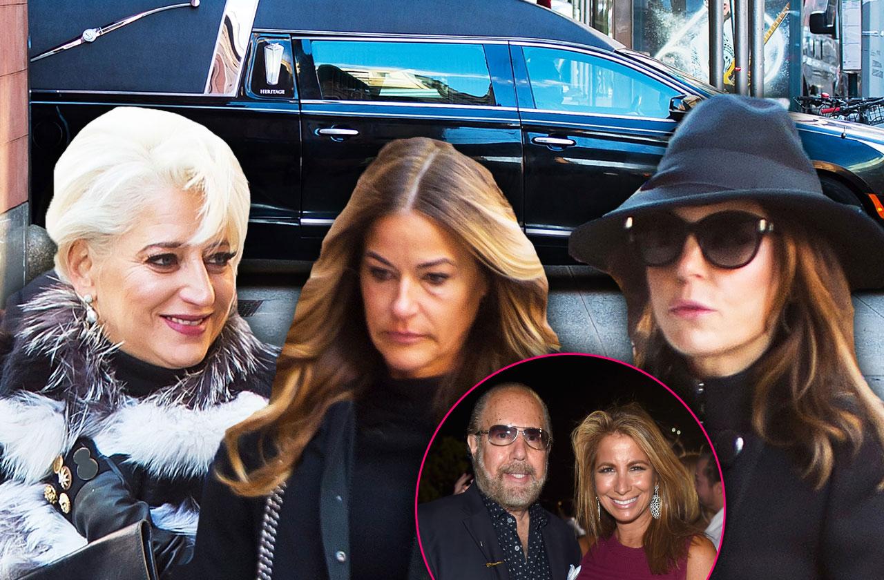 //Bobby Zarin funeral arrivals bethenny pp