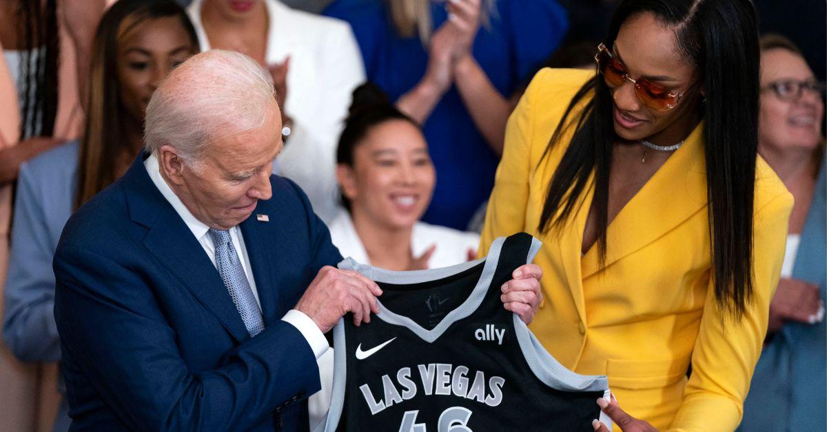 joe biden wnba blunder las vegas aces white house candace parker coach