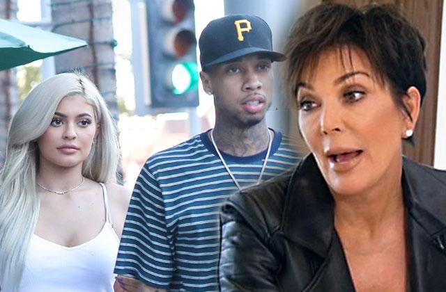 kris jenner ban tyga kylie jenner