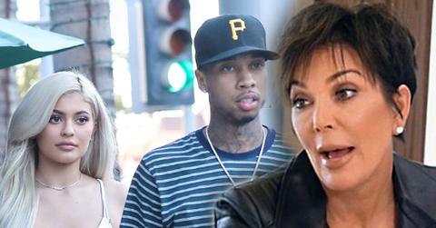 kris jenner ban tyga kylie jenner