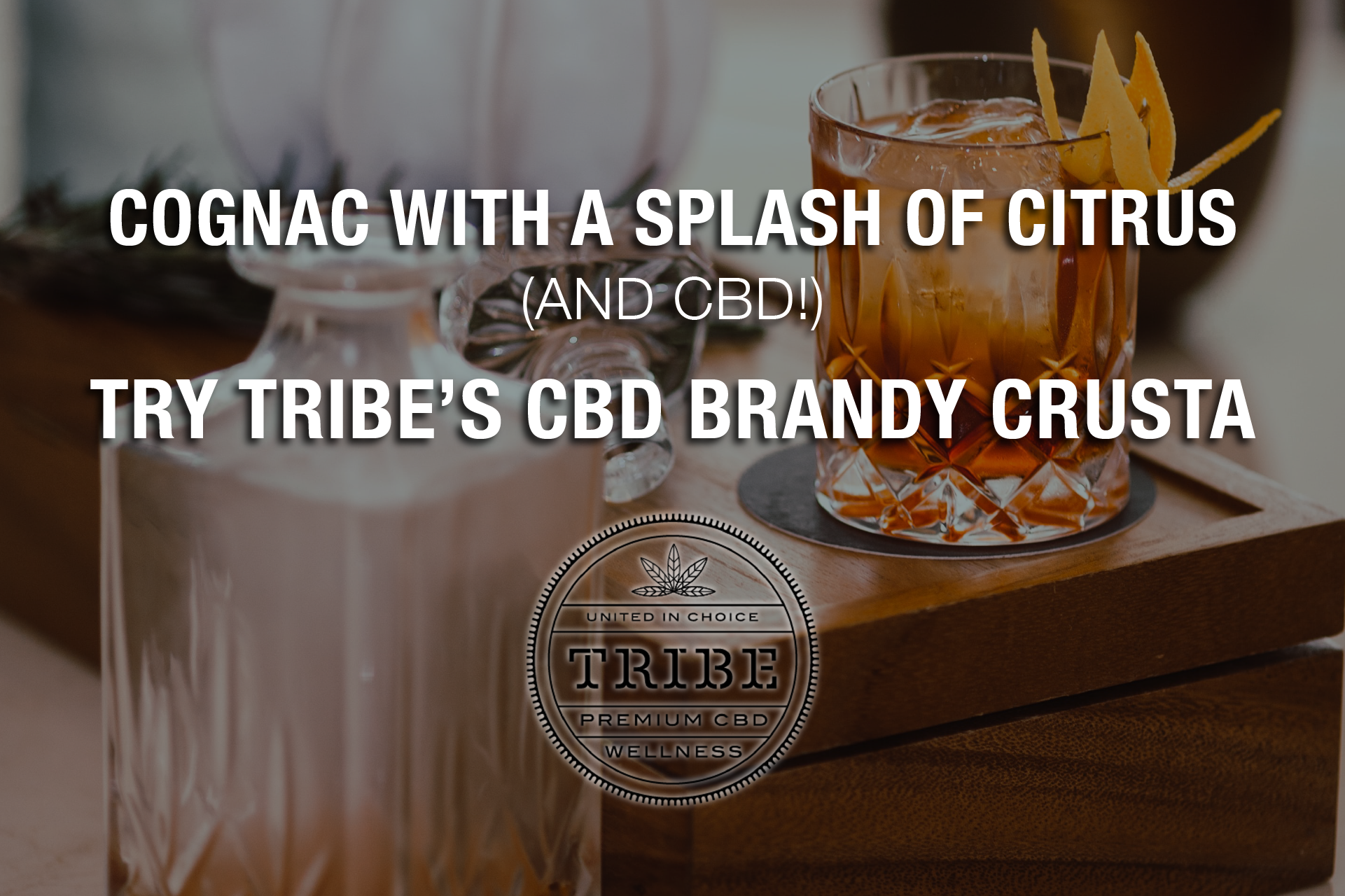 Cognac With A Splash Of Citrus (And CBD!) — Try Tribe’s CBD Brandy Crusta