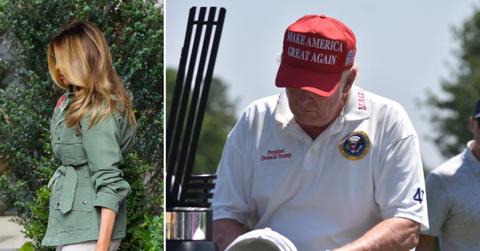 melania trump steps out joining donald after indictments pp