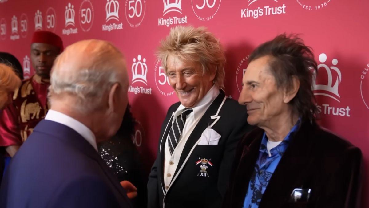 Photo of King Charles, Rod Stewart and Ronnie Wood