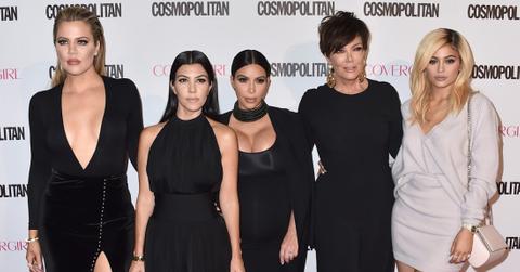 Kardashian Jenner family poses on the red carpet