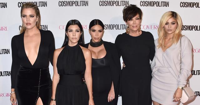 Kardashian Jenner family poses on the red carpet