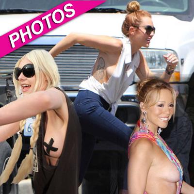 PEEK-A-BOOB: CELEBS FLASHING SIDE BOOB