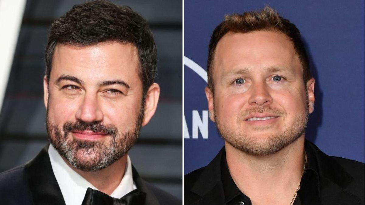split image of Jimmy Kimmel and Spencer Pratt