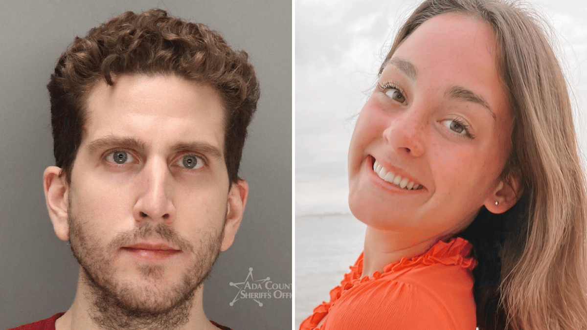 Split photo of Bryan Kohberger, Xana Kernodle