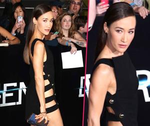 //maggie q underwear sexy dress commando tall