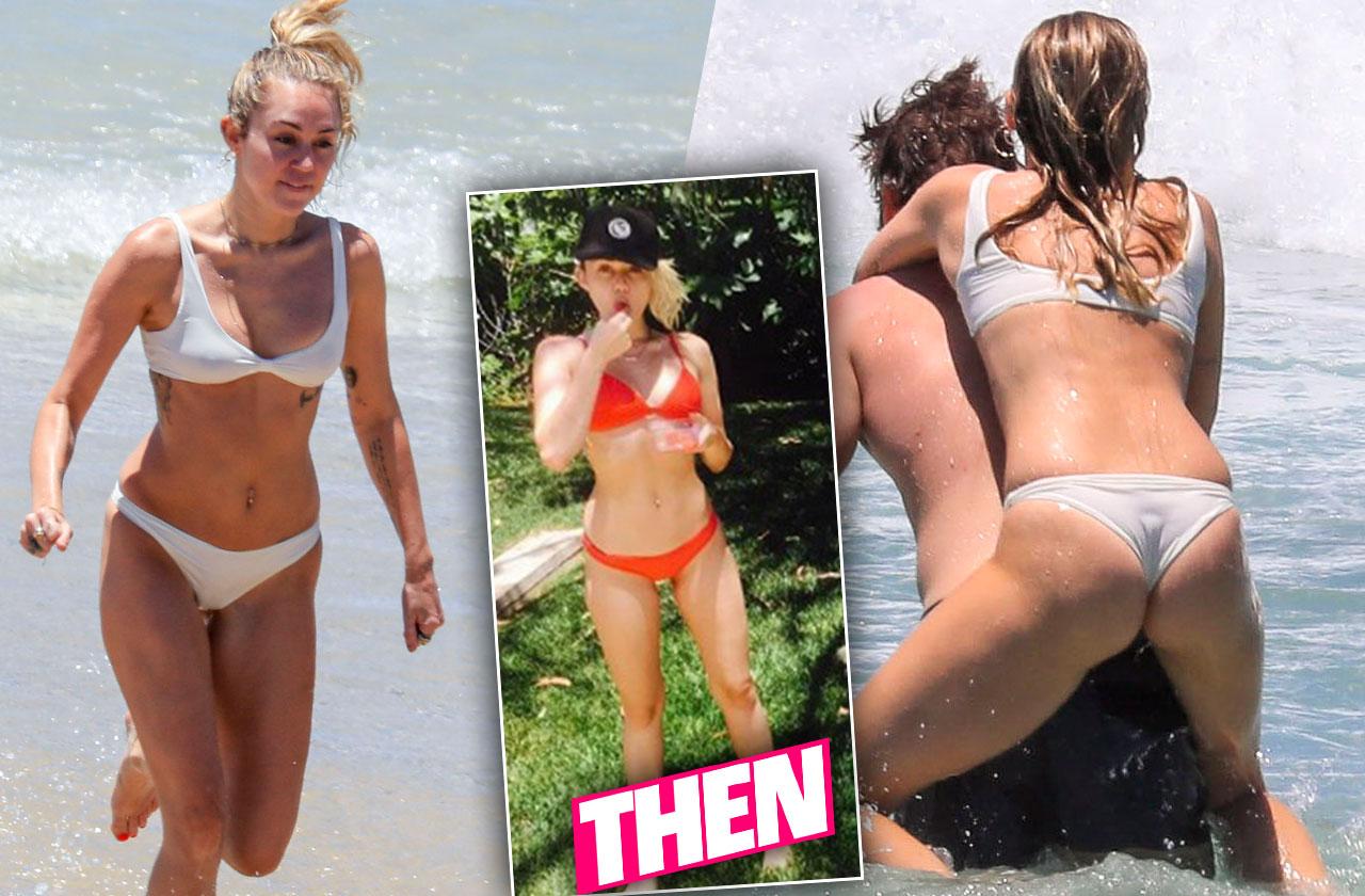 See Photos Of Miley Cyrus Showing Off New Curves In A Bikini 