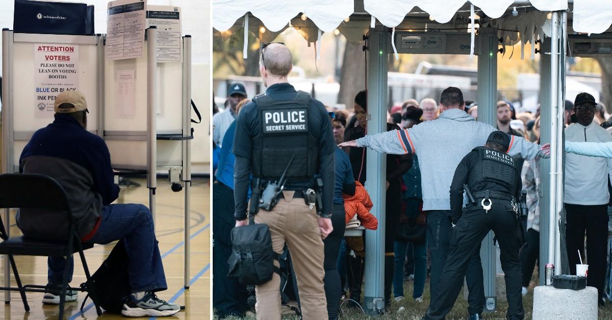 election panic stations armed security shatterproof glass and alarm buttons installed at voting centers as us braces for most violent shrouded vote ever pp