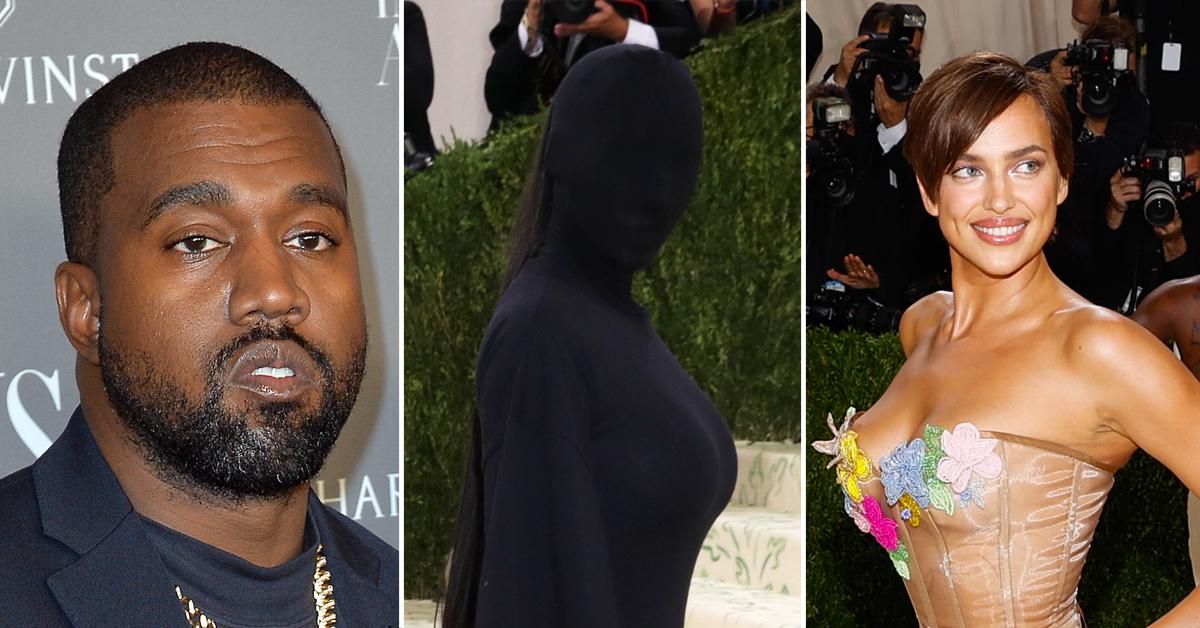 kim kardashian irina shayk met gala matching kanye west photos